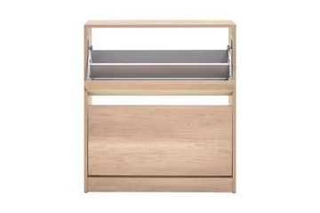 Evemarie Skoskap 73 cm - Lys brun - Oppbevaring - Skooppbevaring