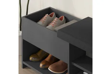 Filux Skoskap 120,3 cm - Antrasitt - Oppbevaring - Skooppbevaring