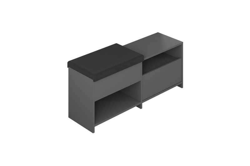 Filux Skoskap 120,3 cm - Antrasitt - Oppbevaring - Skooppbevaring - Skoskap