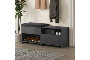 Filux Skoskap 120,3 cm - Antrasitt - Oppbevaring - Skooppbevaring