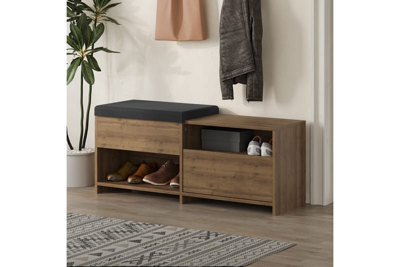 Filux Skoskap 120,3 cm - Brun - Oppbevaring - Skooppbevaring