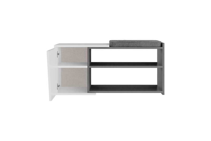 Fiona Skoskap 104,6 cm - Antrasitt/Hvit - Oppbevaring - Skooppbevaring - Skoskap