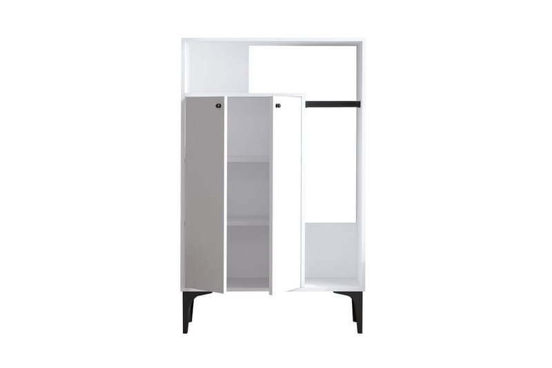 Gedalia Skoskap 90 cm - Hvit - Oppbevaring - Skooppbevaring - Skoskap