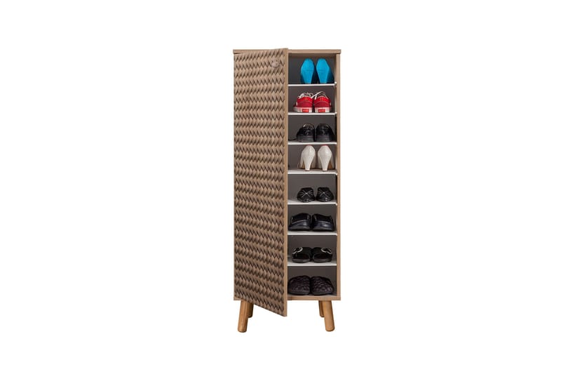 Gelsgan Skoskap 50 cm - Brun - Oppbevaring - Skooppbevaring - Skoskap