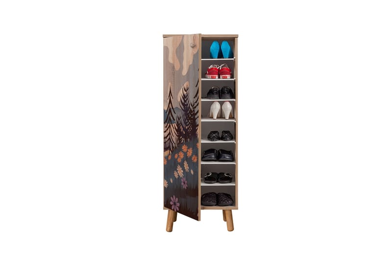 Gelsgan Skoskap 50 cm - Flerfarget - Oppbevaring - Skooppbevaring - Skoskap