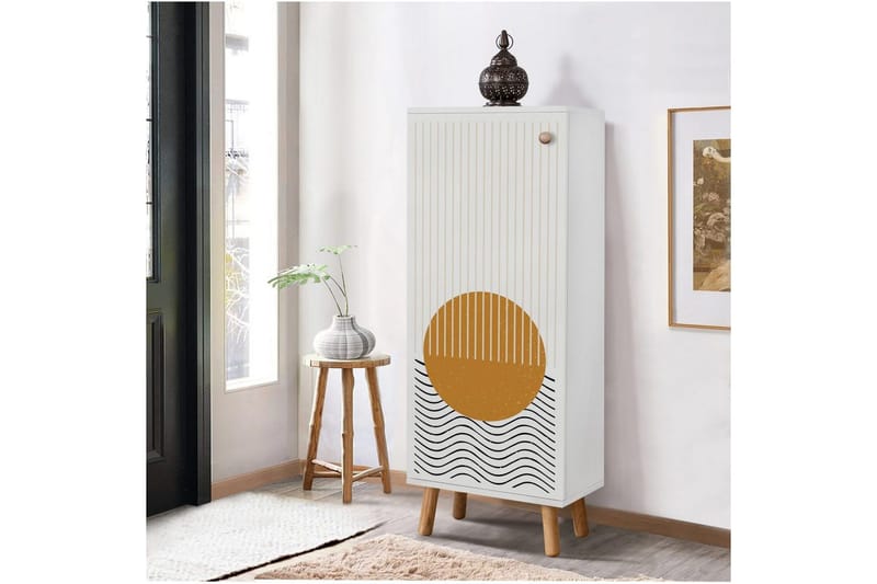 Gelsgan Skoskap 50 cm - Hvit - Oppbevaring - Skooppbevaring - Skoskap