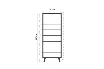 Gelsgan Skoskap 50 cm - Hvit - Oppbevaring - Skooppbevaring
