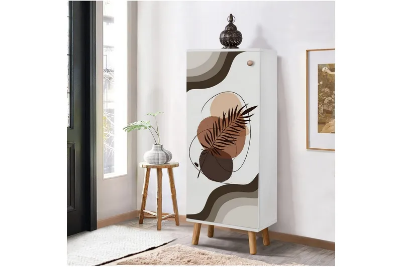 Gelsgan Skoskap 50 cm - Hvit - Oppbevaring - Skooppbevaring - Skoskap