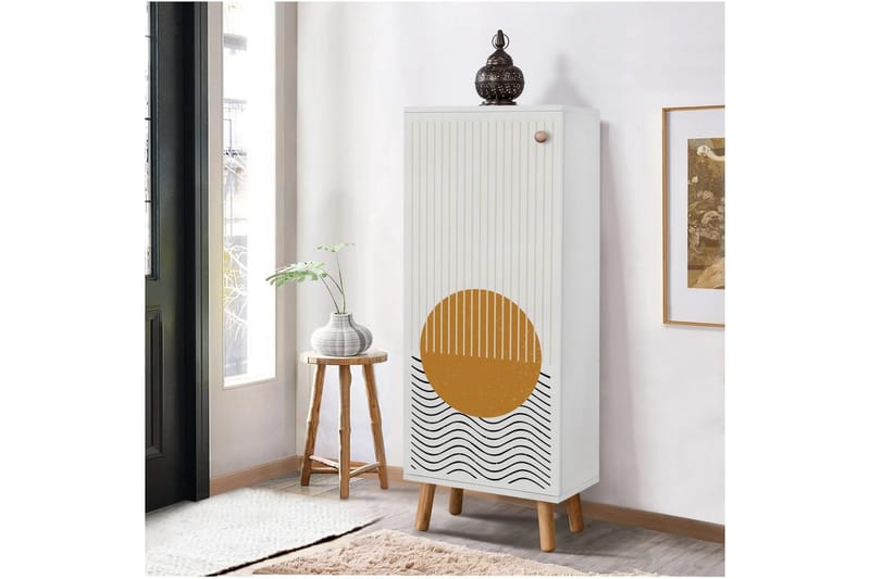 Gelsgan Skoskap 50 cm - Hvit - Oppbevaring - Skooppbevaring - Skoskap