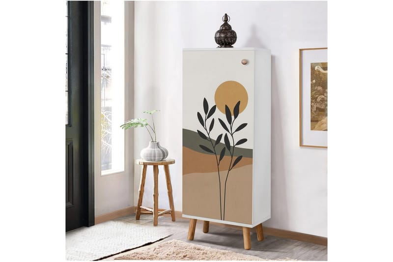 Gelsgan Skoskap 50 cm - Hvit - Oppbevaring - Skooppbevaring - Skoskap