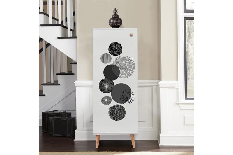 Gelsgan Skoskap 50 cm - Hvit - Oppbevaring - Skooppbevaring - Skoskap