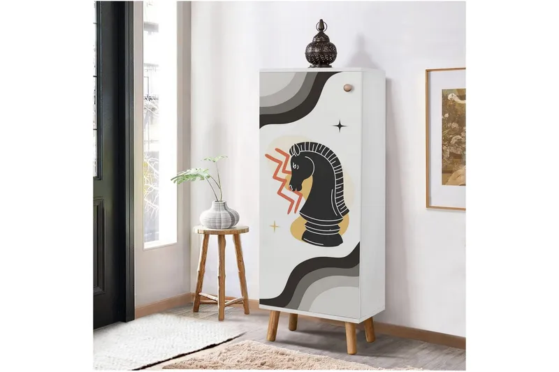 Gelsgan Skoskap 50 cm - Hvit - Oppbevaring - Skooppbevaring - Skoskap