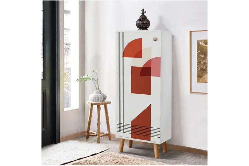 Gelsgan Skoskap 50 cm - Hvit - Oppbevaring - Skooppbevaring - Skoskap