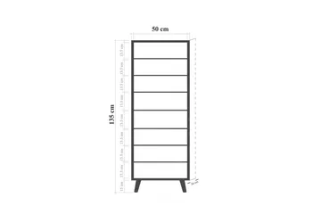 Gelsgan Skoskap 50 cm - Hvit - Oppbevaring - Skooppbevaring