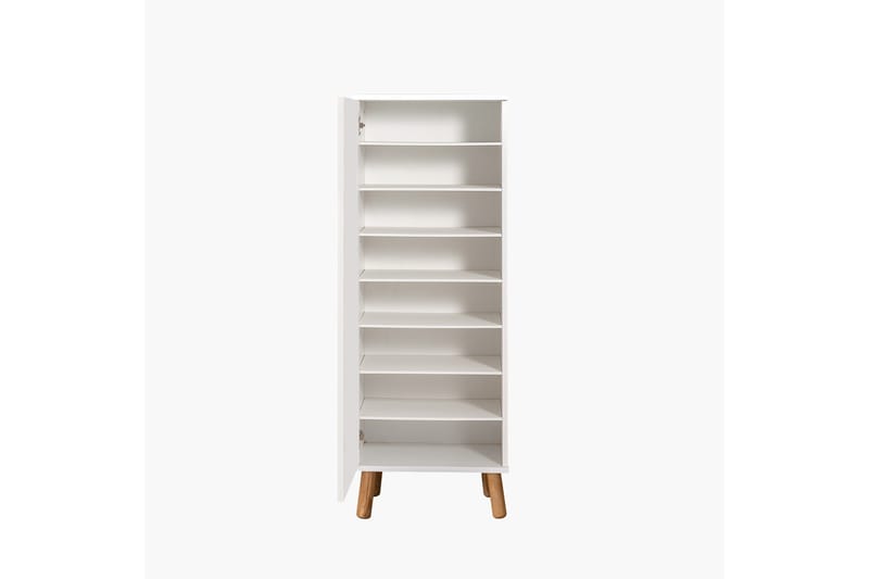 Gelsgan Skoskap 50 cm - Hvit/Brun - Oppbevaring - Skooppbevaring - Skoskap