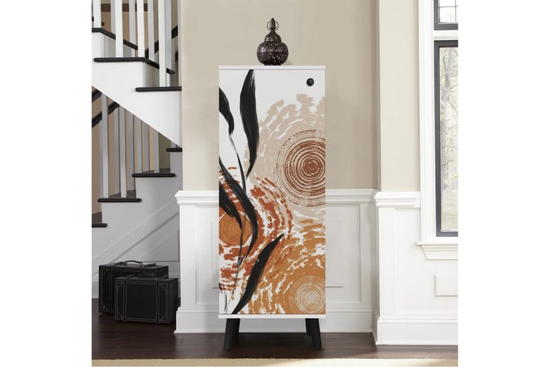 Gelsgan Skoskap 50 cm - Hvit/Sort - Oppbevaring - Skooppbevaring - Skoskap