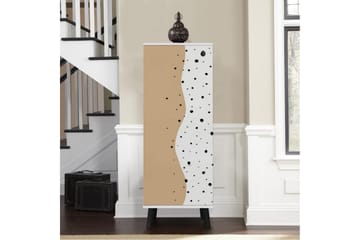 Gelsgan Skoskap 50 cm - Hvit/Sort - Oppbevaring - Skooppbevaring