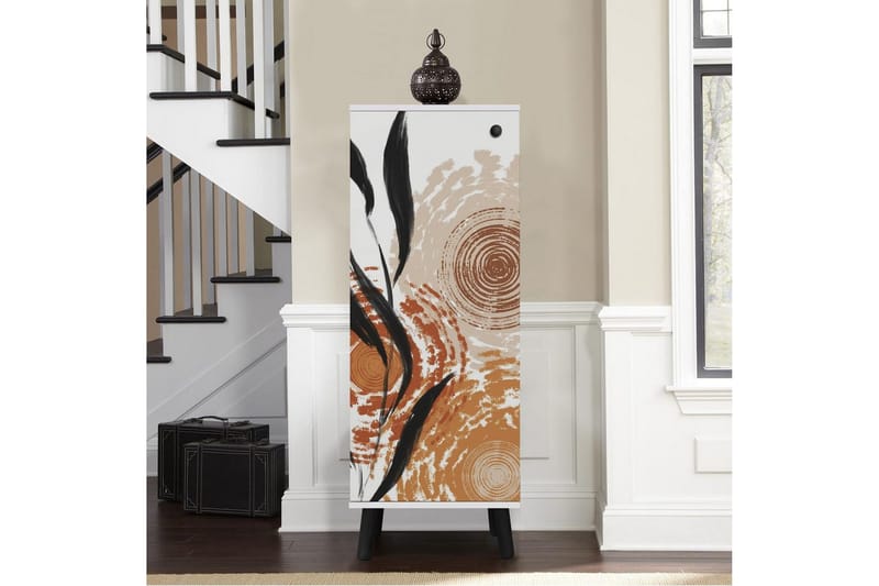 Gelsgan Skoskap 50 cm - Hvit/Sort - Oppbevaring - Skooppbevaring - Skoskap