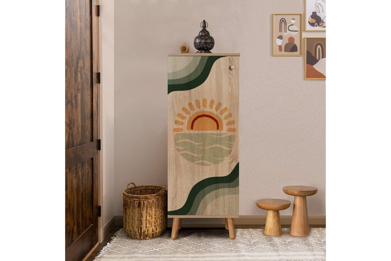 Gelsgan Skoskap 50 cm - Natur - Oppbevaring - Skooppbevaring - Skoskap