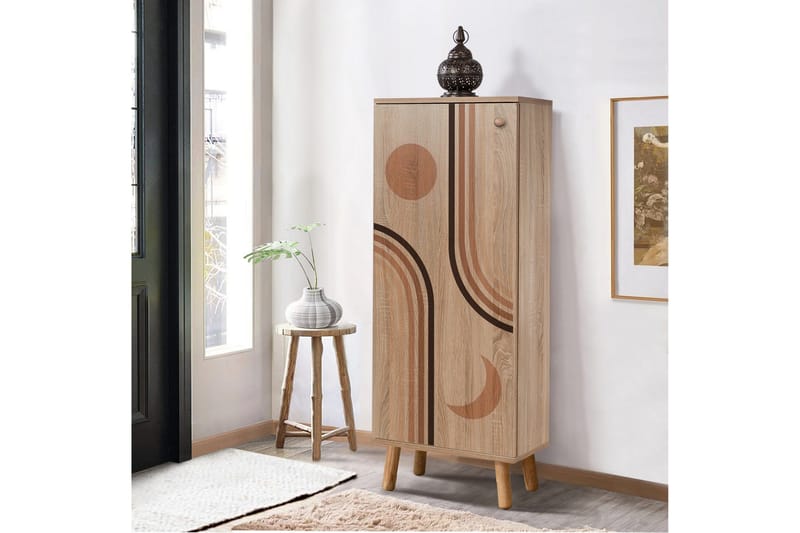 Gelsgan Skoskap 50 cm, Naturell