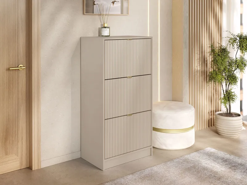 Gudelia Skoskap 60 cm - beige - Oppbevaring - Skooppbevaring - Skoskap