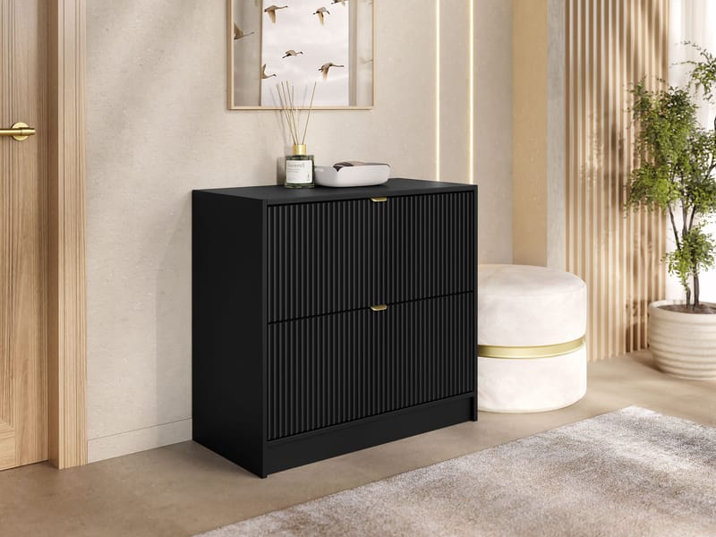 Gudelia Skoskap 80 cm - svart - Oppbevaring - Skooppbevaring - Skoskap