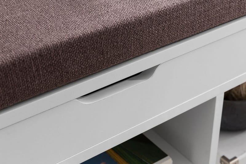 Gunnersbury Skohylle 104x32 cm - Hvit - Oppbevaring - Skooppbevaring