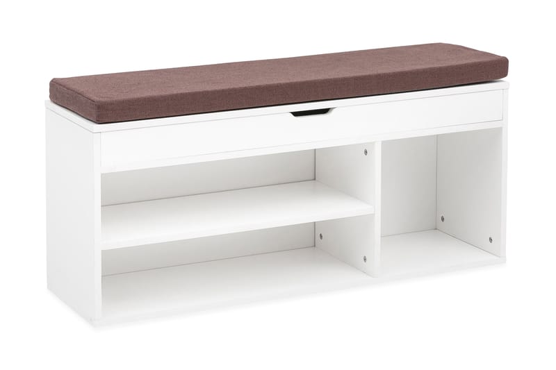 Gunnersbury Skohylle 104x32 cm - Hvit - Oppbevaring - Skooppbevaring