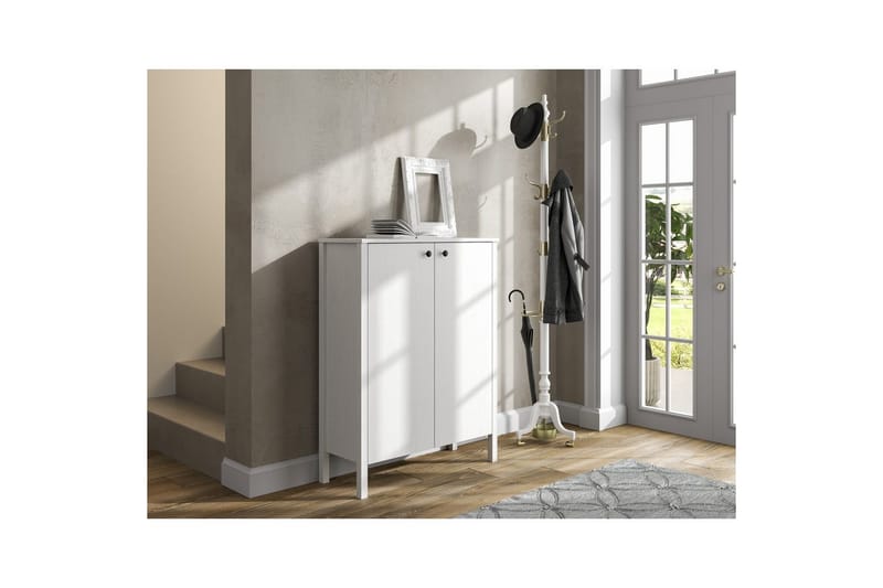 Haviland Skoskap 90 cm - Natur/Hvit - Oppbevaring - Skooppbevaring - Skoskap