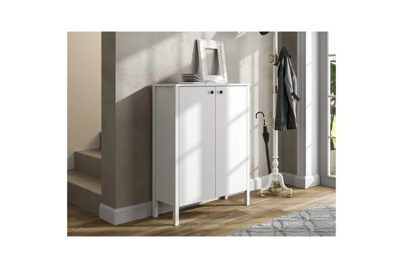 Haviland Skoskap 90 cm - Natur/Hvit - Oppbevaring - Skooppbevaring - Skoskap