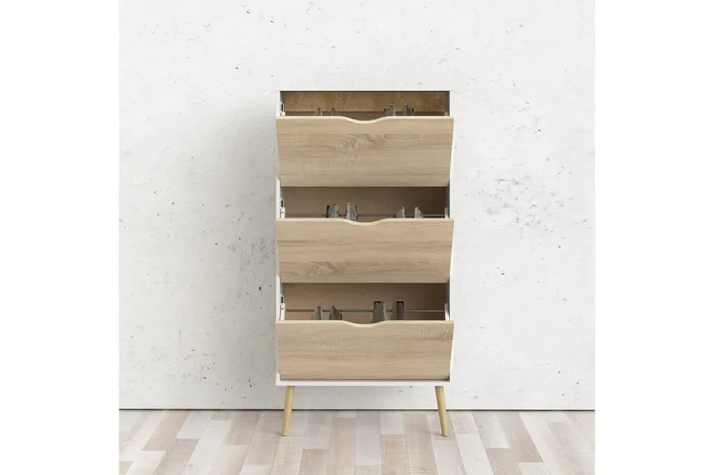 Hostafranc Skoskap 70 cm - Hvit - Oppbevaring - Skooppbevaring - Skoskap