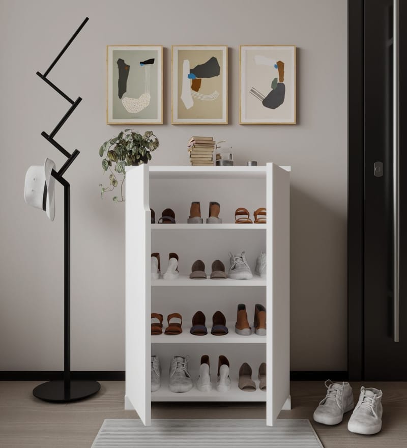 Hungirr Skoskap 60 cm - Hvit - Oppbevaring - Skooppbevaring - Skoskap