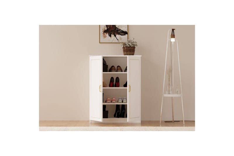 Ilena Skoskap 70 cm - Matt Hvit - Oppbevaring - Skooppbevaring - Skoskap