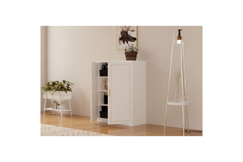 Ilena Skoskap 70 cm - Matt Hvit - Oppbevaring - Skooppbevaring - Skoskap