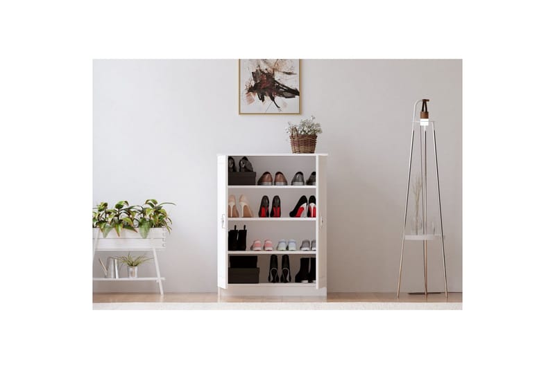 Ilena Skoskap 70 cm - Matt Hvit - Oppbevaring - Skooppbevaring - Skoskap