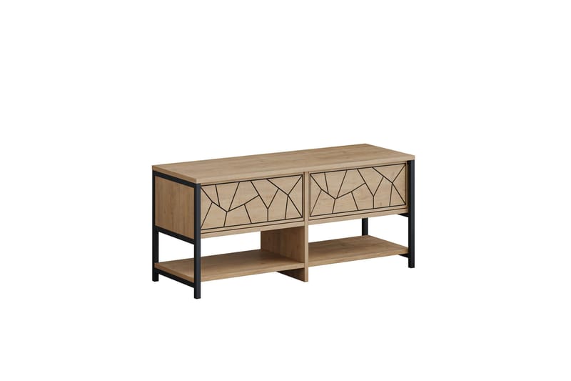 Inola Skoskap 105 cm - Brun/Eik - Oppbevaring - Skooppbevaring - Skoskap
