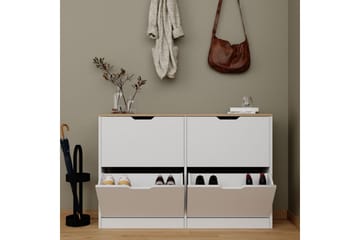 Kiichi Skoskap 120,5 cm - Valnøtt - Oppbevaring - Skooppbevaring