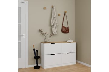 Kiichi Skoskap 120,5 cm - Valnøtt - Oppbevaring - Skooppbevaring