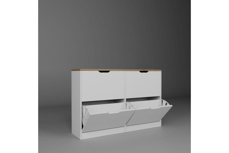 Kiichi Skoskap 120,5 cm - Valnøtt - Oppbevaring - Skooppbevaring - Skoskap