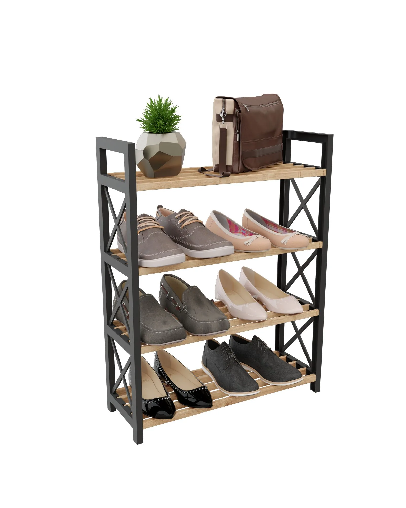 Lekora Multifunksjonshylle 64 cm - Svart