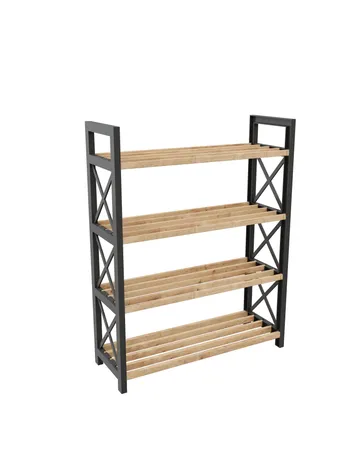 Lekora Multifunksjonshylle 64 cm - Svart - Oppbevaring - Skooppbevaring