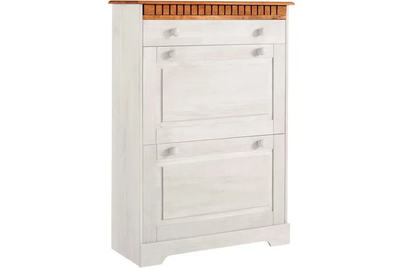 Lisa Skoskap 75x105 cm, Hvit