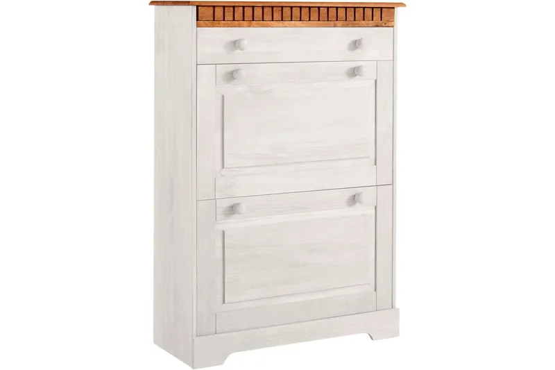 Lisa Skoskap 75x105 cm, Hvit