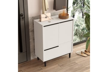 Liyakat Skoskap 74,8 cm - Hvit - Oppbevaring - Skooppbevaring