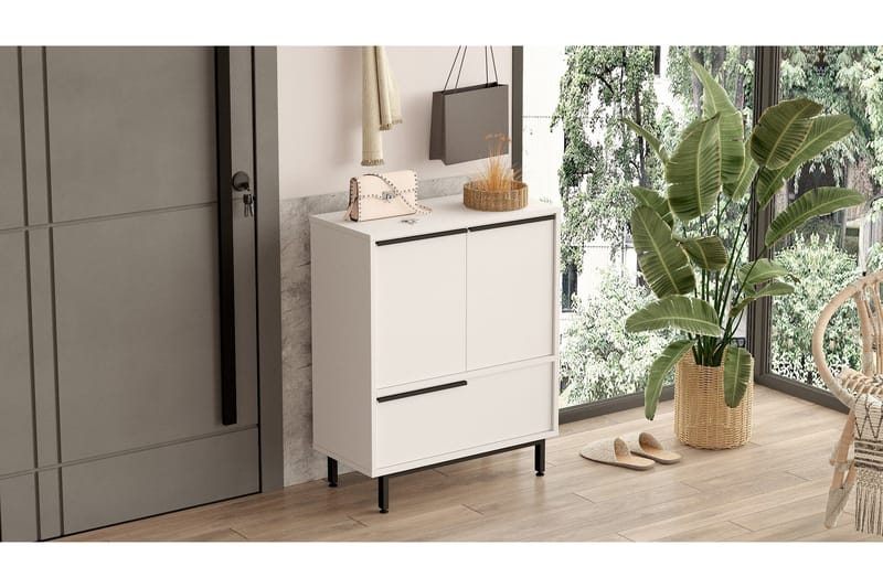 Liyakat Skoskap 74,8 cm, Hvit