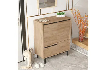 Liyakat Skoskap 74,8 cm - Valnøtt - Oppbevaring - Skooppbevaring