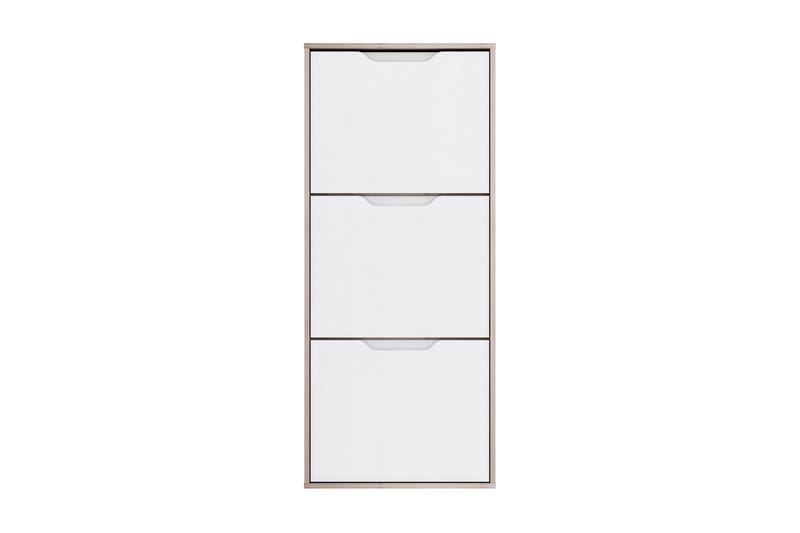 Llanharry Skoskap 55x130 cm - Brun / Hvit - Oppbevaring - Skooppbevaring - Skoskap