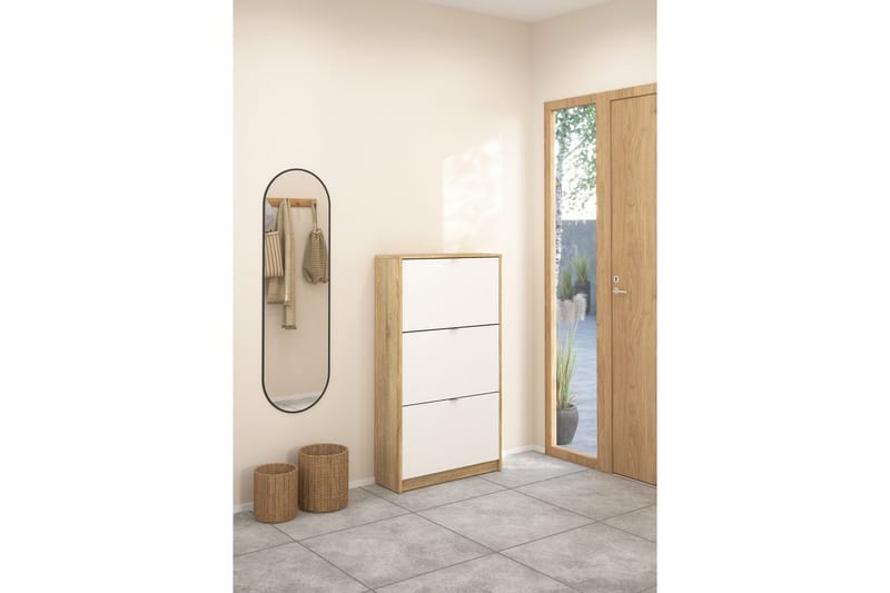 Loranor Skoskap 70,3 cm - Natur - Oppbevaring - Skooppbevaring - Skoskap