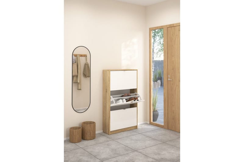 Loranor Skoskap 70,3 cm - Natur - Oppbevaring - Skooppbevaring - Skoskap