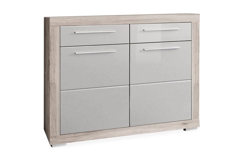 Luovaure Skoskap 119 cm - Brun/Hvit - Oppbevaring - Skooppbevaring - Skoskap